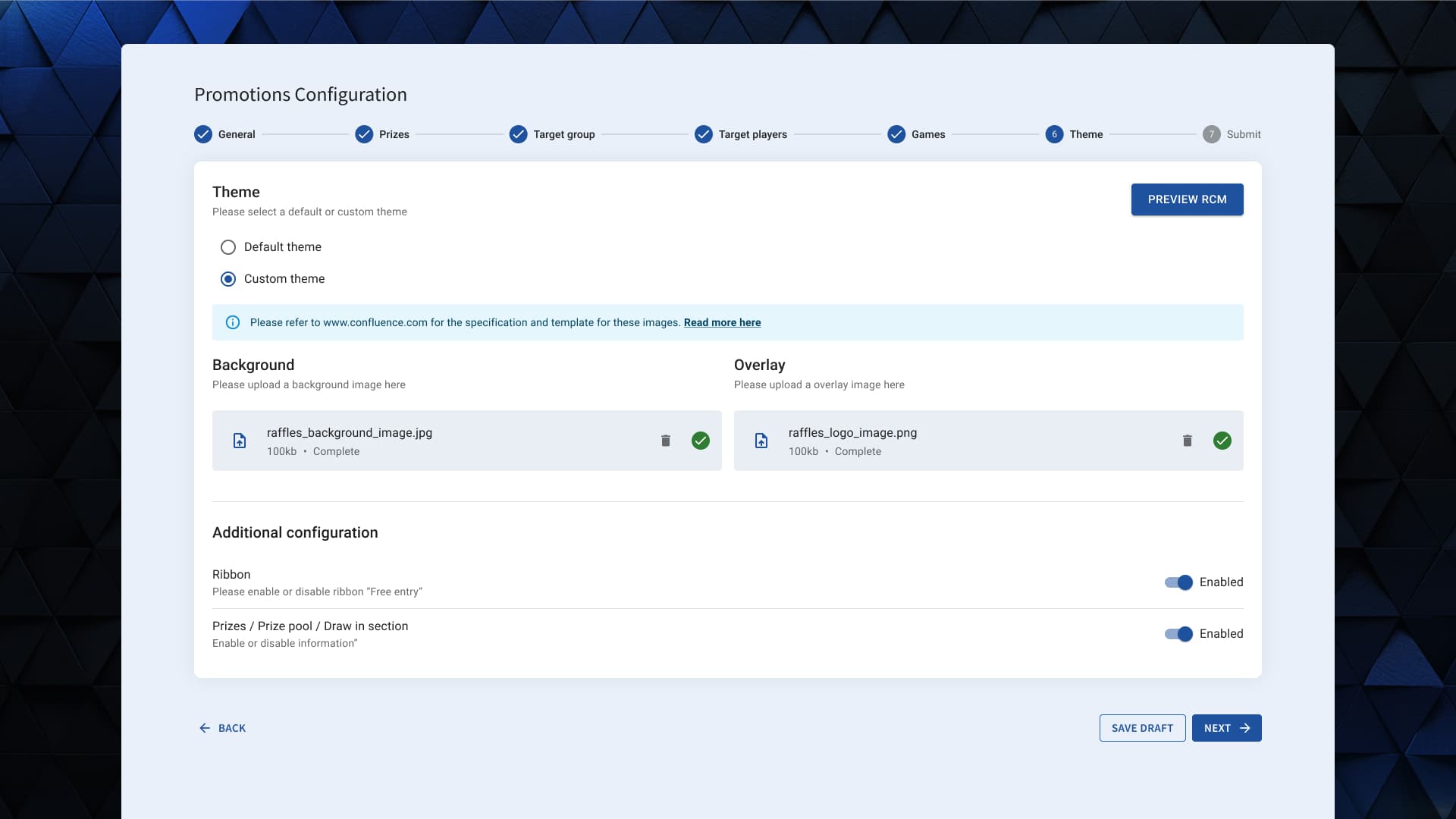 Promotions Configuration