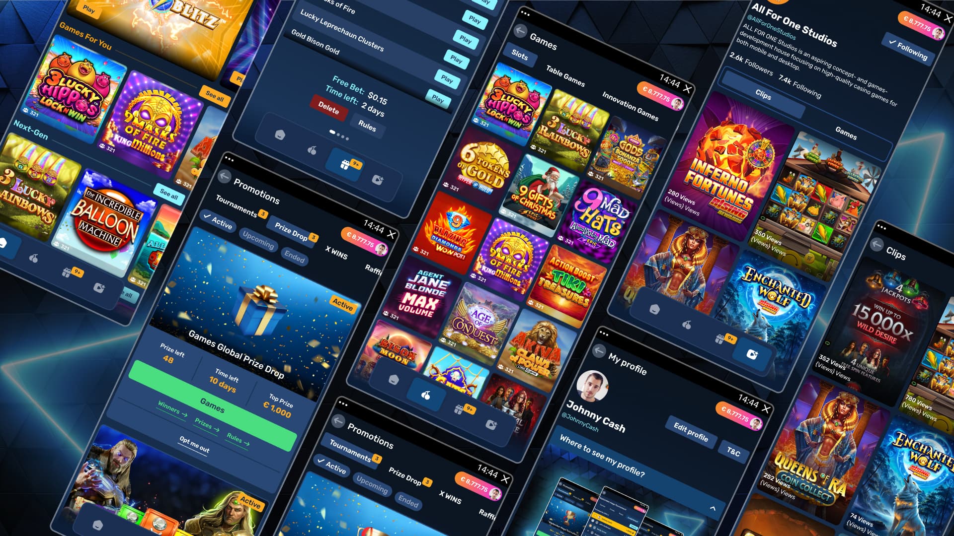 Casino Lobby Main Screen